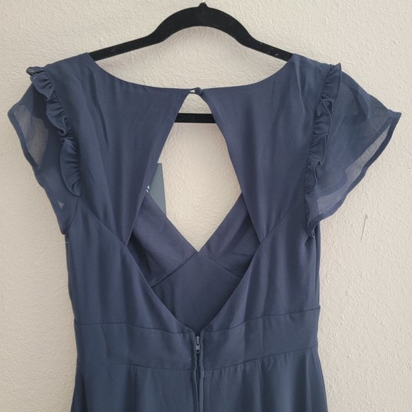 NWT Modcloth You are Flowing Places Navy Dress Size 2 - Picture 5 of 7